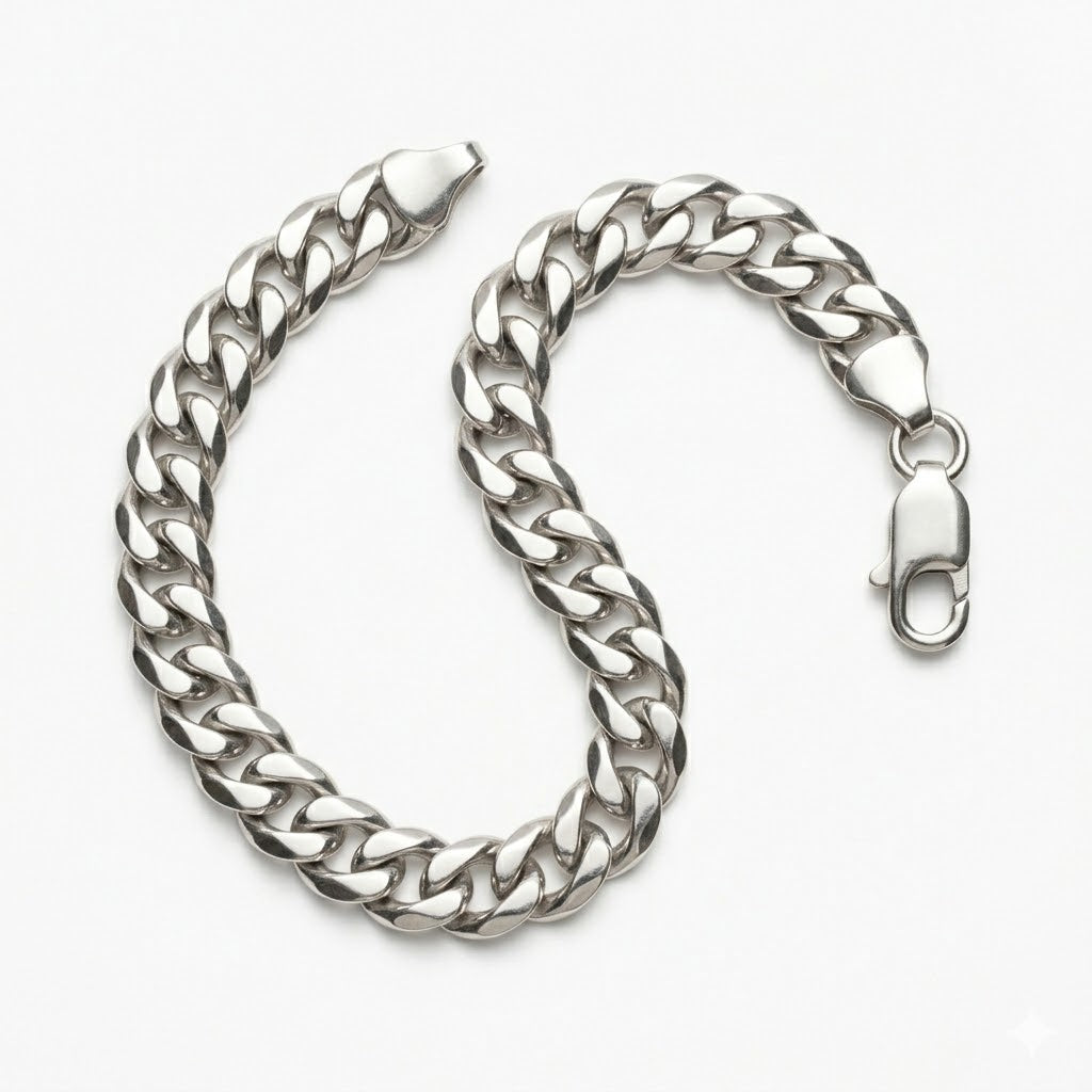 Sterling Silver Curb Chain Bracelet